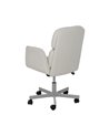 SILLA RUEDAS CREMA SIMIL PIEL OFICINA 57 X 60,50 X 85 CM