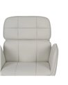 SILLA RUEDAS CREMA SIMIL PIEL OFICINA 57 X 60,50 X 85 CM