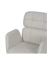 SILLA RUEDAS CREMA SIMIL PIEL OFICINA 57 X 60,50 X 85 CM