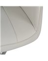 SILLA RUEDAS CREMA SIMIL PIEL OFICINA 57 X 60,50 X 85 CM