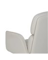 SILLA RUEDAS CREMA SIMIL PIEL OFICINA 57 X 60,50 X 85 CM