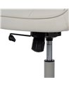 SILLA RUEDAS CREMA SIMIL PIEL OFICINA 57 X 60,50 X 85 CM