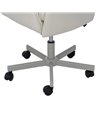 SILLA RUEDAS CREMA SIMIL PIEL OFICINA 57 X 60,50 X 85 CM