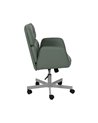 SILLA RUEDAS VERDE SIMIL PIEL OFICINA 57 X 60,50 X 85 CM