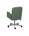 SILLA RUEDAS VERDE SIMIL PIEL OFICINA 57 X 60,50 X 85 CM