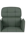 SILLA RUEDAS VERDE SIMIL PIEL OFICINA 57 X 60,50 X 85 CM