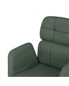 SILLA RUEDAS VERDE SIMIL PIEL OFICINA 57 X 60,50 X 85 CM