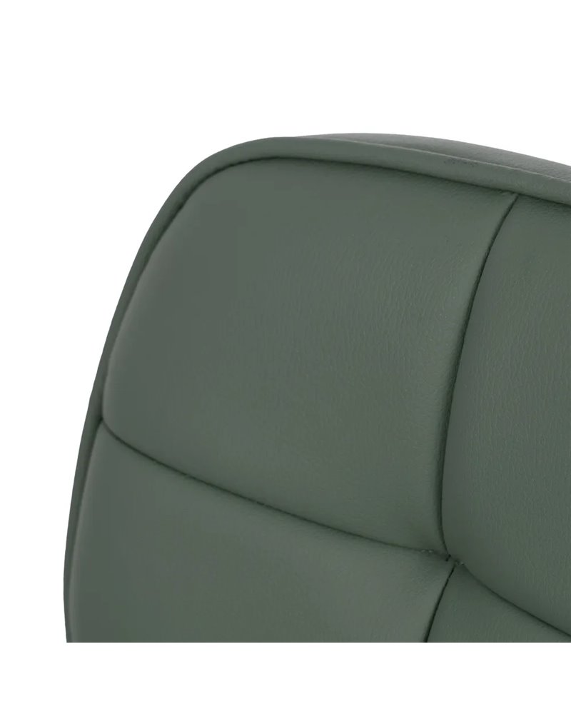 SILLA RUEDAS VERDE SIMIL PIEL OFICINA 57 X 60,50 X 85 CM