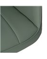 SILLA RUEDAS VERDE SIMIL PIEL OFICINA 57 X 60,50 X 85 CM
