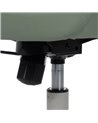 SILLA RUEDAS VERDE SIMIL PIEL OFICINA 57 X 60,50 X 85 CM