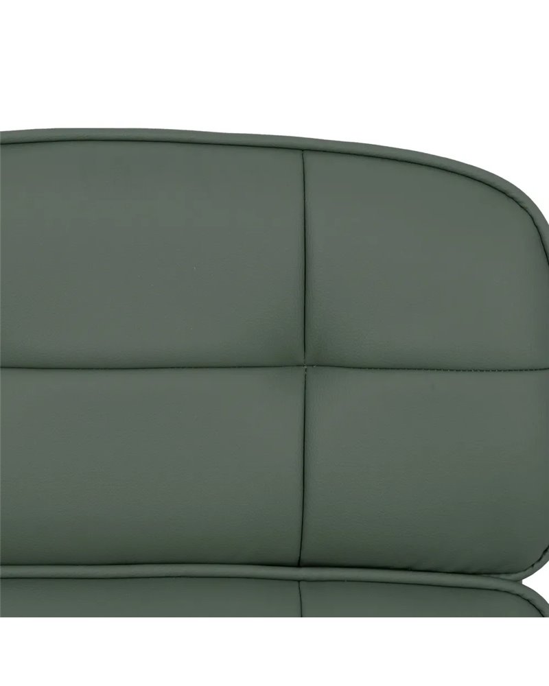 SILLA RUEDAS VERDE SIMIL PIEL OFICINA 57 X 60,50 X 85 CM