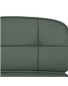 SILLA RUEDAS VERDE SIMIL PIEL OFICINA 57 X 60,50 X 85 CM