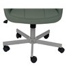 SILLA RUEDAS VERDE SIMIL PIEL OFICINA 57 X 60,50 X 85 CM