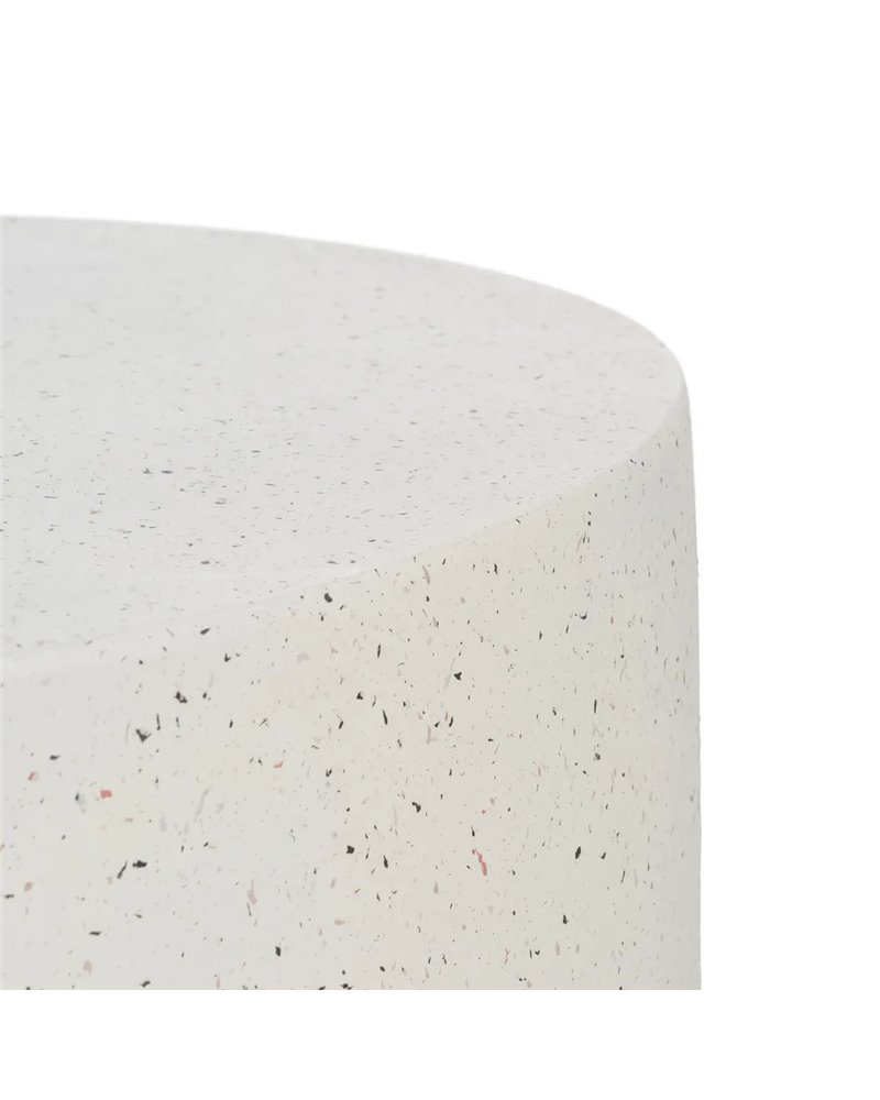 MESA CENTRO BLANCO FIBRA DE MAGNESIO 90 X 90 X 40 CM