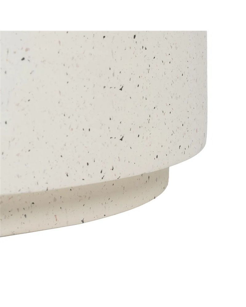 MESA CENTRO BLANCO FIBRA DE MAGNESIO 90 X 90 X 40 CM