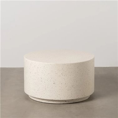 MESA CENTRO BLANCO FIBRA DE MAGNESIO 70 X 70 X 40 CM