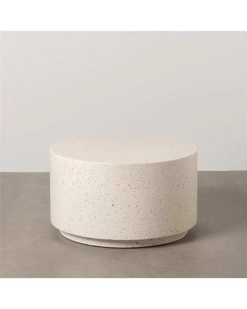 MESA CENTRO BLANCO FIBRA DE MAGNESIO 70 X 70 X 40 CM