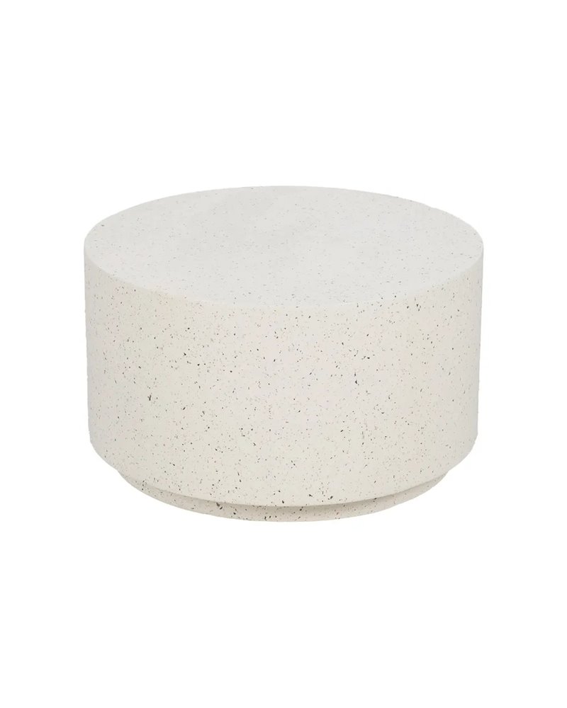 MESA CENTRO BLANCO FIBRA DE MAGNESIO 70 X 70 X 40 CM