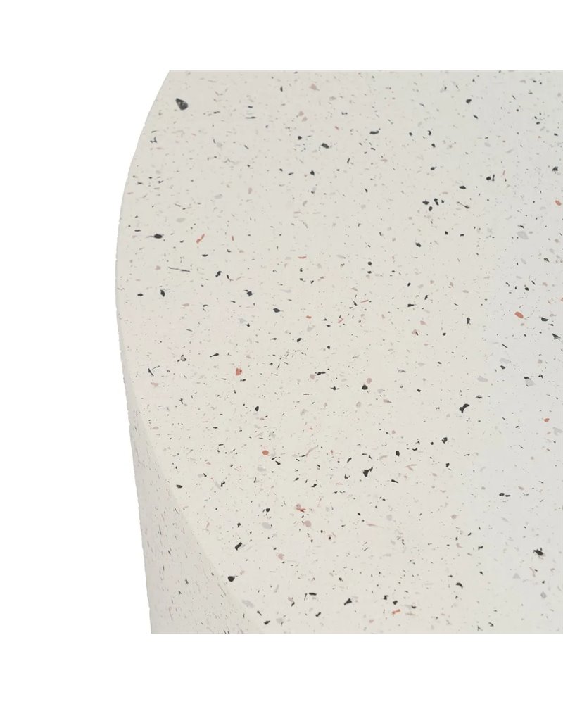 MESA CENTRO BLANCO FIBRA DE MAGNESIO 70 X 70 X 40 CM