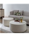 MESA CENTRO BLANCO FIBRA DE MAGNESIO 70 X 70 X 40 CM