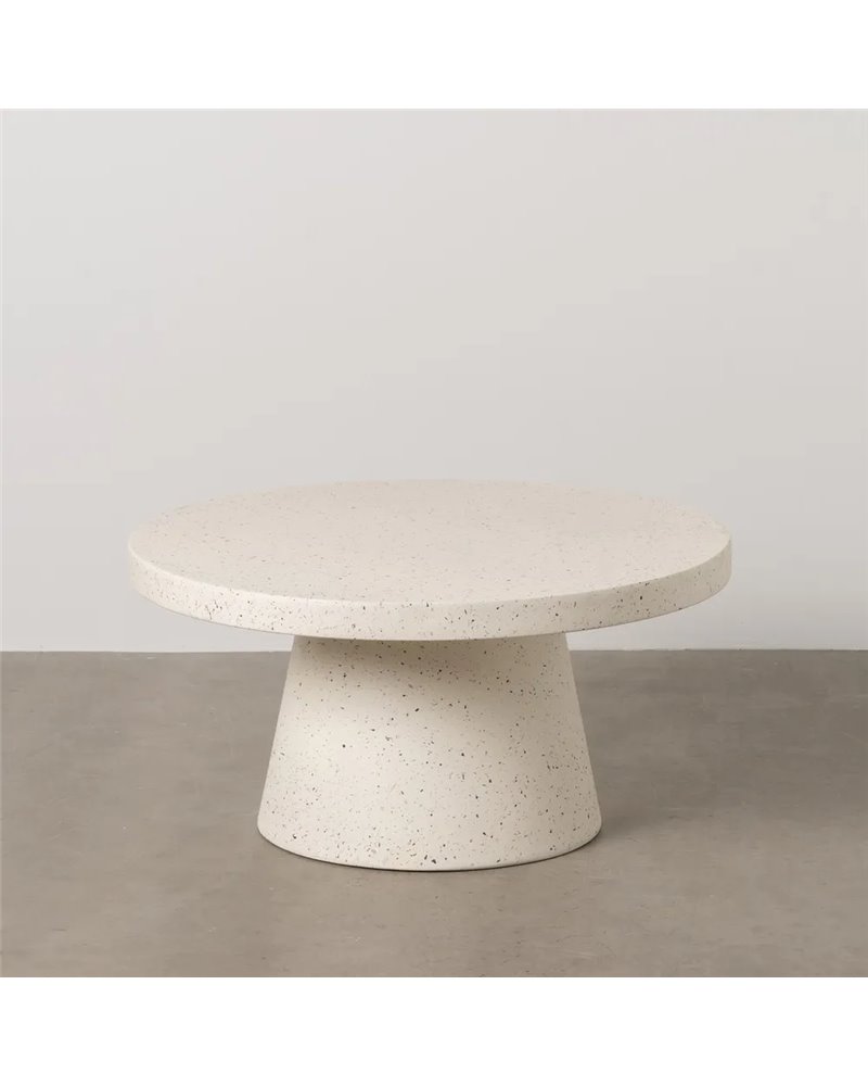 MESA CENTRO BLANCO FIBRA DE MAGNESIO 80 X 80 X 38 CM