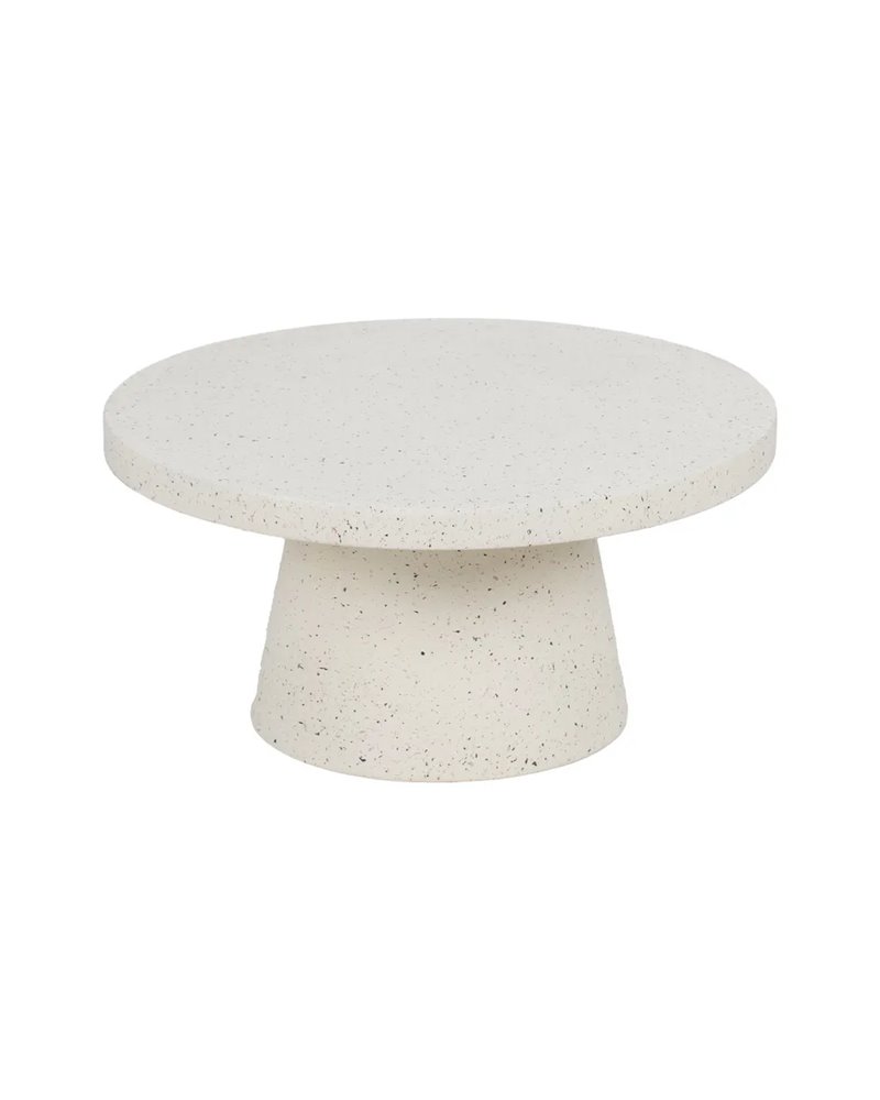 MESA CENTRO BLANCO FIBRA DE MAGNESIO 80 X 80 X 38 CM