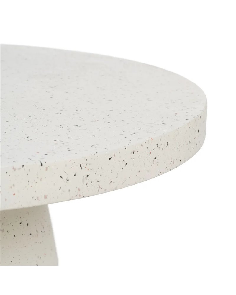 MESA CENTRO BLANCO FIBRA DE MAGNESIO 80 X 80 X 38 CM
