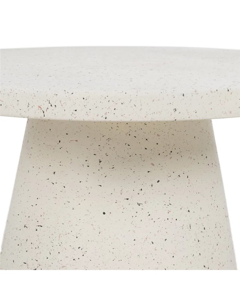 MESA CENTRO BLANCO FIBRA DE MAGNESIO 80 X 80 X 38 CM