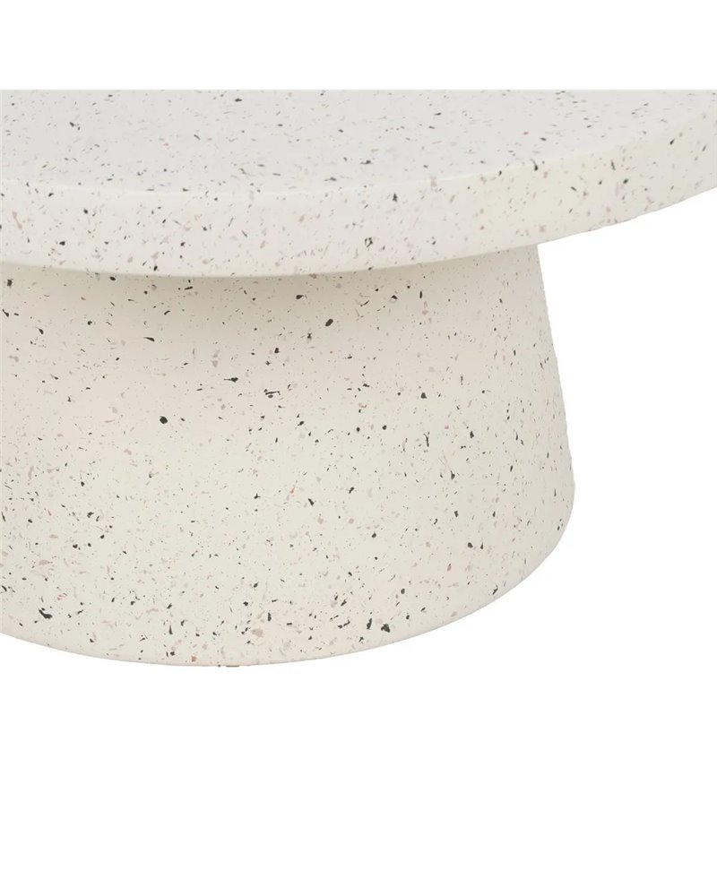 MESA CENTRO BLANCO FIBRA DE MAGNESIO 80 X 80 X 38 CM