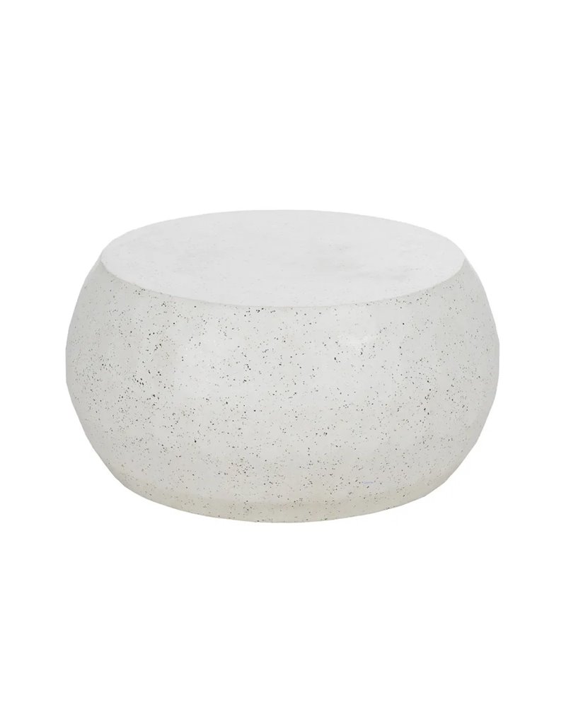 MESA CENTRO BEIGE CEMENTO 92 X 92 X 45 CM