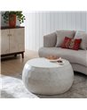 MESA CENTRO BEIGE CEMENTO 92 X 92 X 45 CM