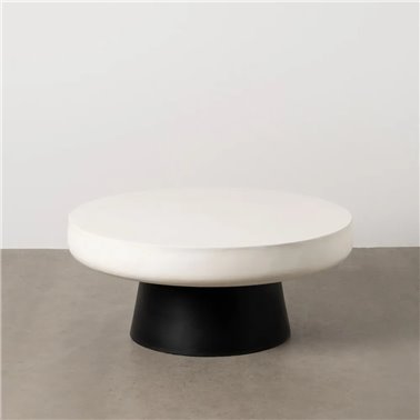 MESA CENTRO BLANCO-NEGRO MAGNESIO 91 X 91 X 39 CM