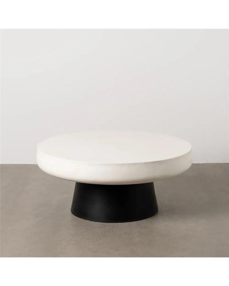 MESA CENTRO BLANCO-NEGRO MAGNESIO 91 X 91 X 39 CM