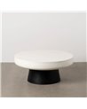 MESA CENTRO BLANCO-NEGRO MAGNESIO 91 X 91 X 39 CM