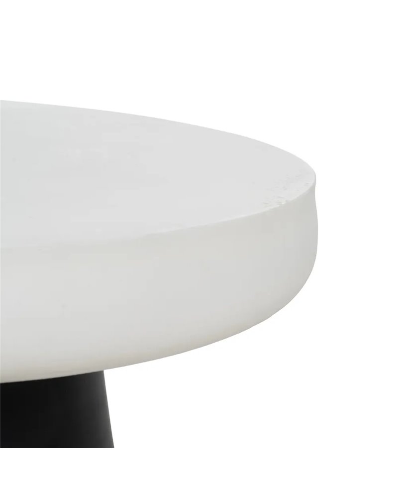 MESA CENTRO BLANCO-NEGRO MAGNESIO 91 X 91 X 39 CM