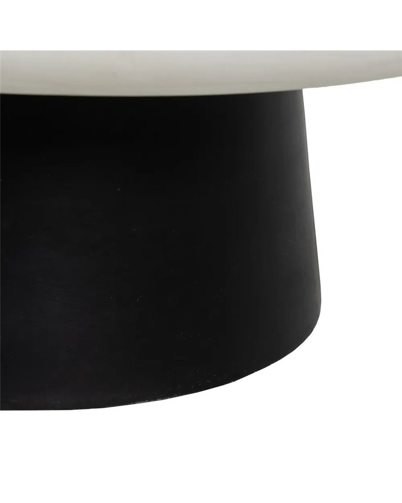 MESA CENTRO BLANCO-NEGRO MAGNESIO 91 X 91 X 39 CM
