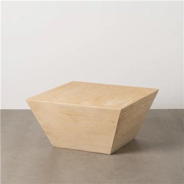 MESA CENTRO BEIGE MAGNESIO 80 X 80 X 40 CM