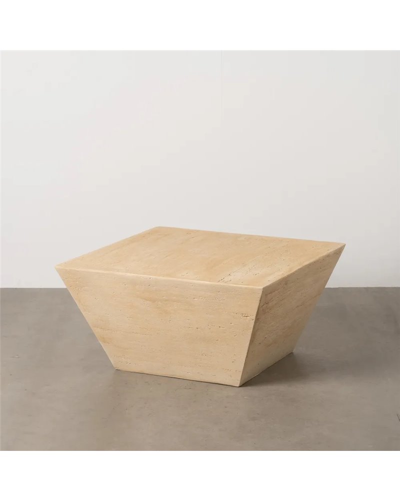 MESA CENTRO BEIGE MAGNESIO 80 X 80 X 40 CM