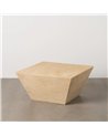MESA CENTRO BEIGE MAGNESIO 80 X 80 X 40 CM
