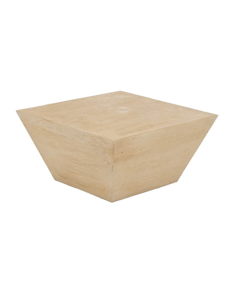 MESA CENTRO BEIGE MAGNESIO 80 X 80 X 40 CM