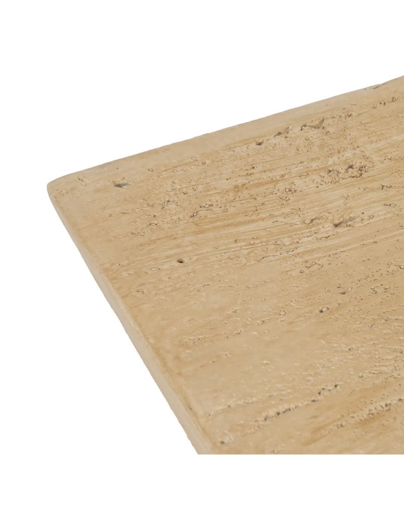 MESA CENTRO BEIGE MAGNESIO 80 X 80 X 40 CM