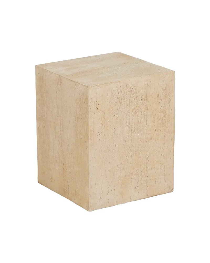 MESA AUXILIAR BEIGE MAGNESIO 37 X 37 X 46,50 CM