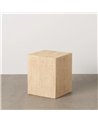 MESA AUXILIAR BEIGE MAGNESIO 37 X 37 X 46,50 CM