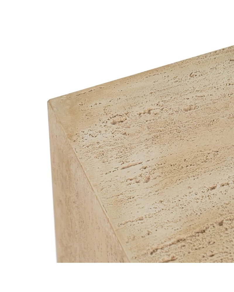 MESA AUXILIAR BEIGE MAGNESIO 37 X 37 X 46,50 CM