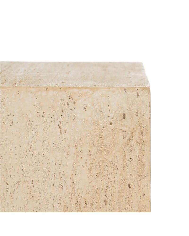 MESA AUXILIAR BEIGE MAGNESIO 37 X 37 X 46,50 CM