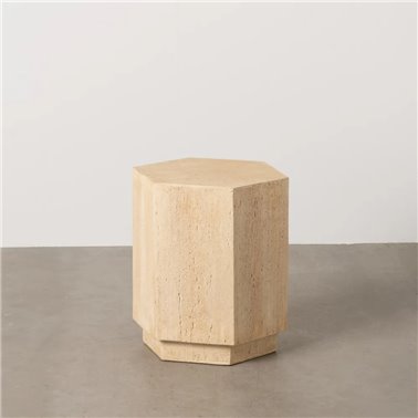 MESA AUXILIAR BEIGE MAGNESIO 41,50 X 36,50 X 46,50 CM