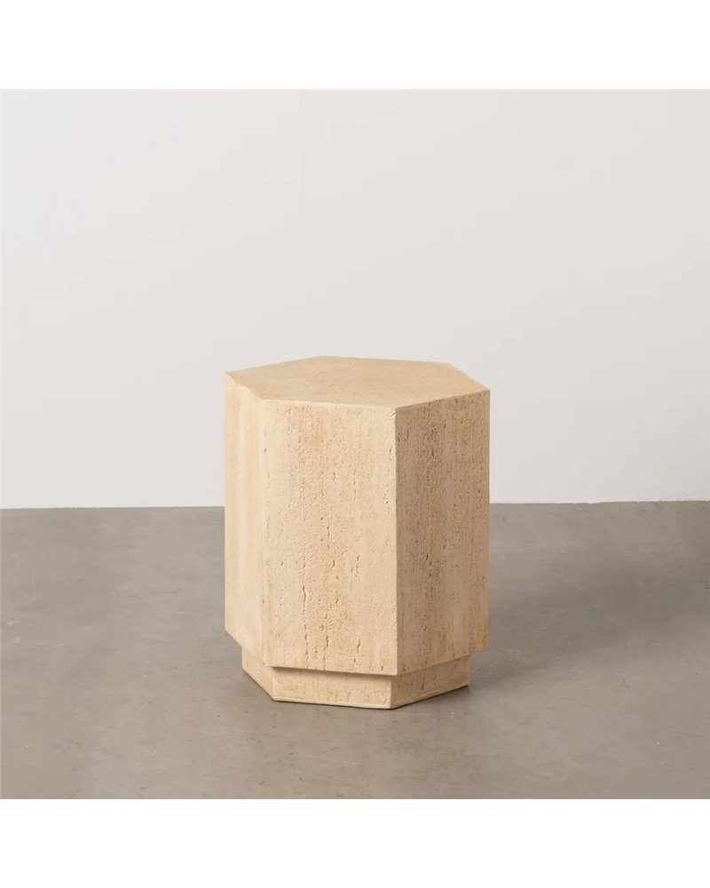 MESA AUXILIAR BEIGE MAGNESIO 41,50 X 36,50 X 46,50 CM