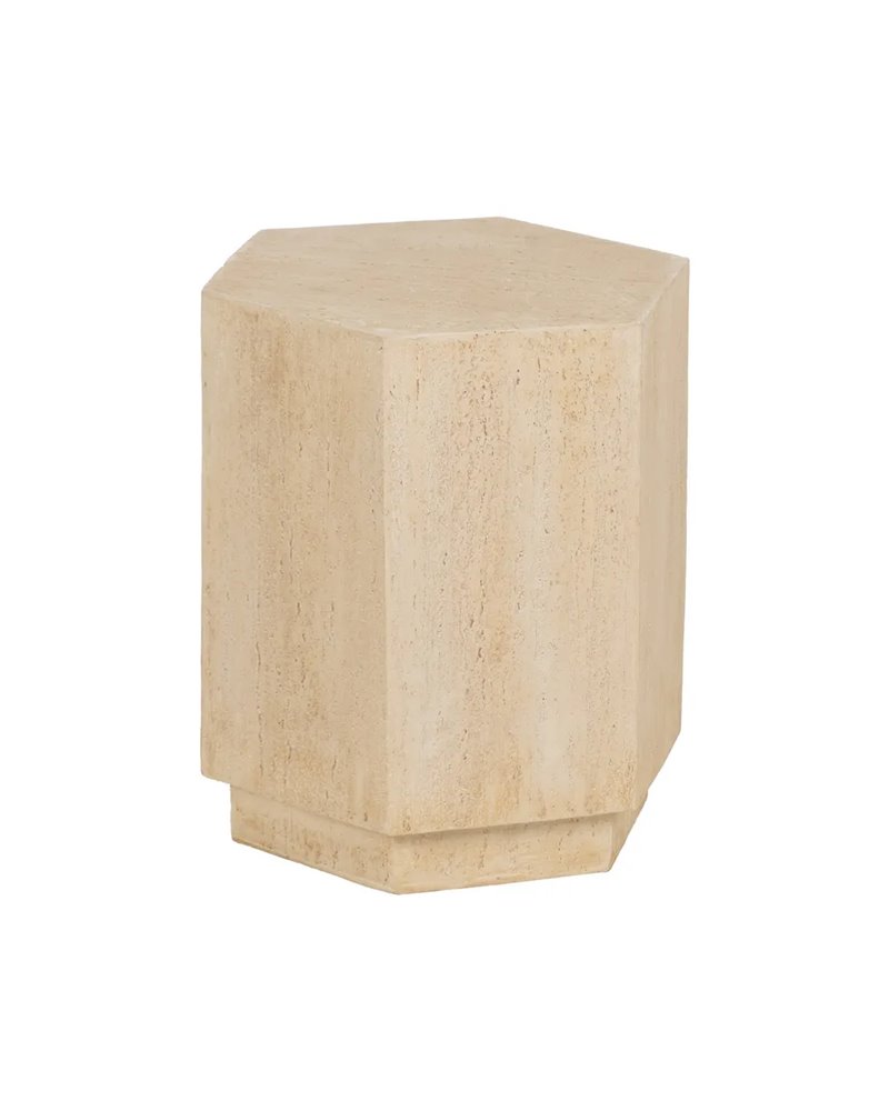 MESA AUXILIAR BEIGE MAGNESIO 41,50 X 36,50 X 46,50 CM