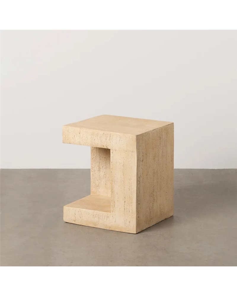 MESA AUXILIAR BEIGE MAGNESIO 38,50 X 38,50 X 46 CM