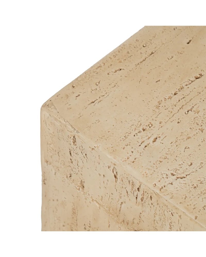 MESA AUXILIAR BEIGE MAGNESIO 38,50 X 38,50 X 46 CM